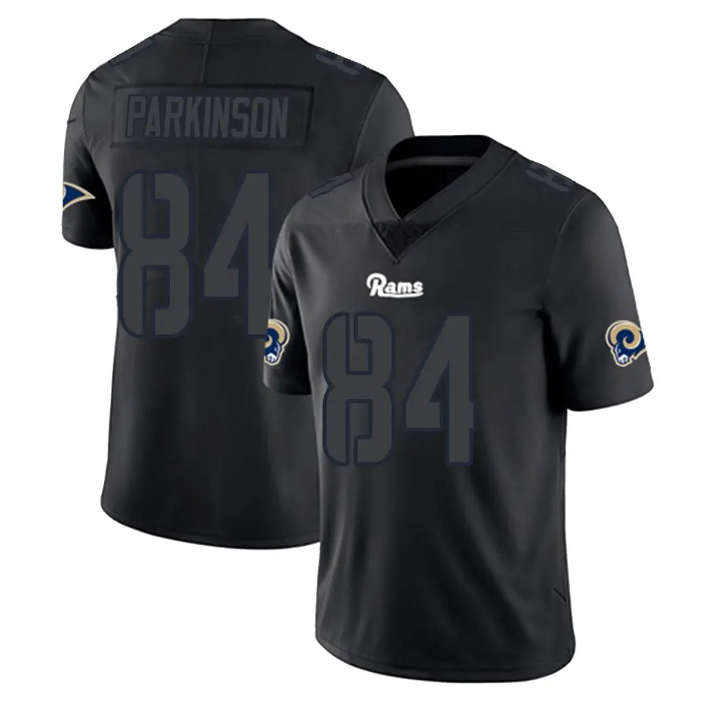 Seanshop LA.Rams #84 Colby Parkinson Player Black Impact Limited Home Game Stitched Jerseys