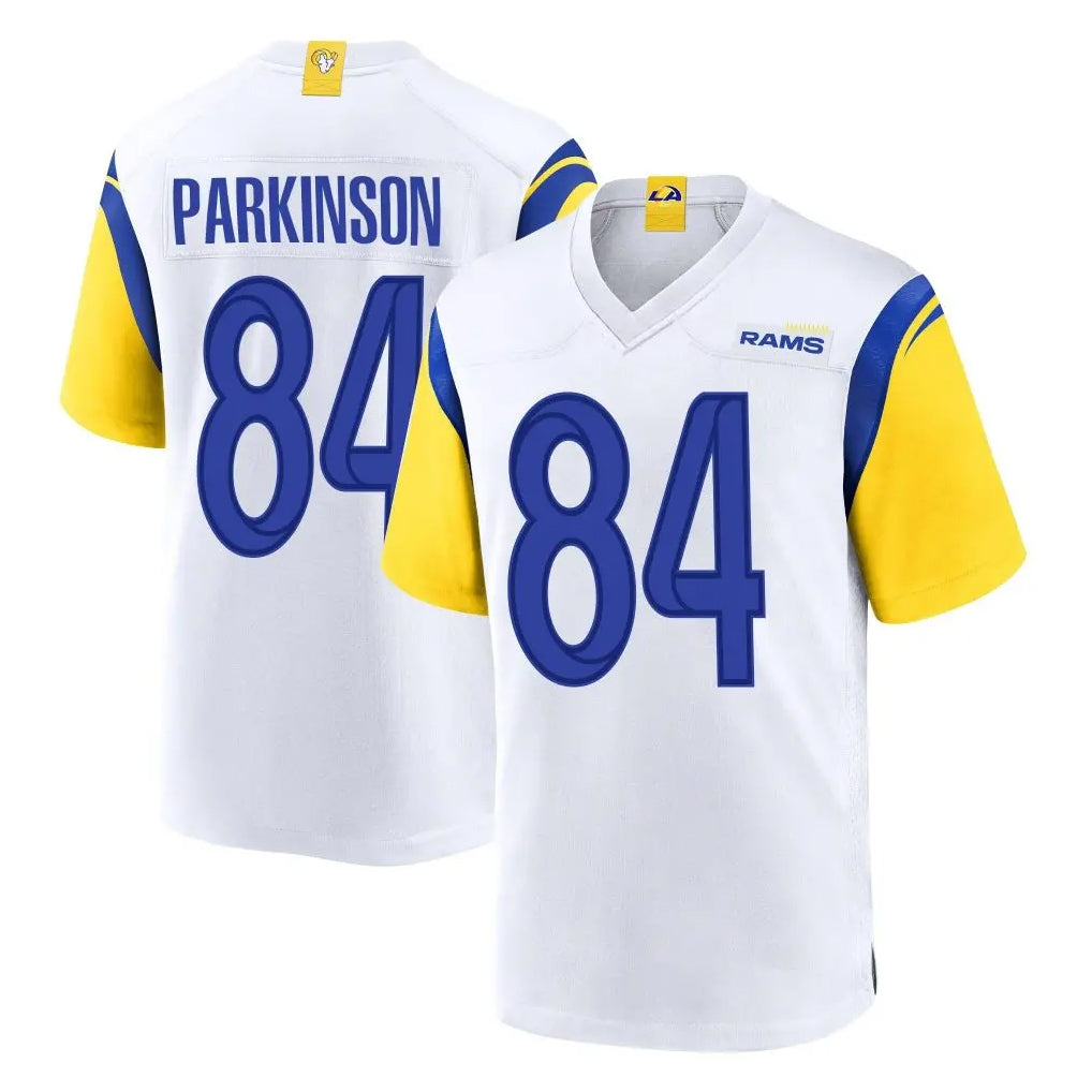 Seanshop LA.Rams #84 Colby Parkinson Player White Home Game Stitched Jerseys
