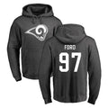 Seanshop LA.Rams #97 Poona Ford Player Gray Pullover Hoodie Limited Game Stitched Jerseys
