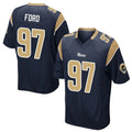 Seanshop LA.Rams #97 Poona Ford Player Navy Home Game Stitched Jerseys
