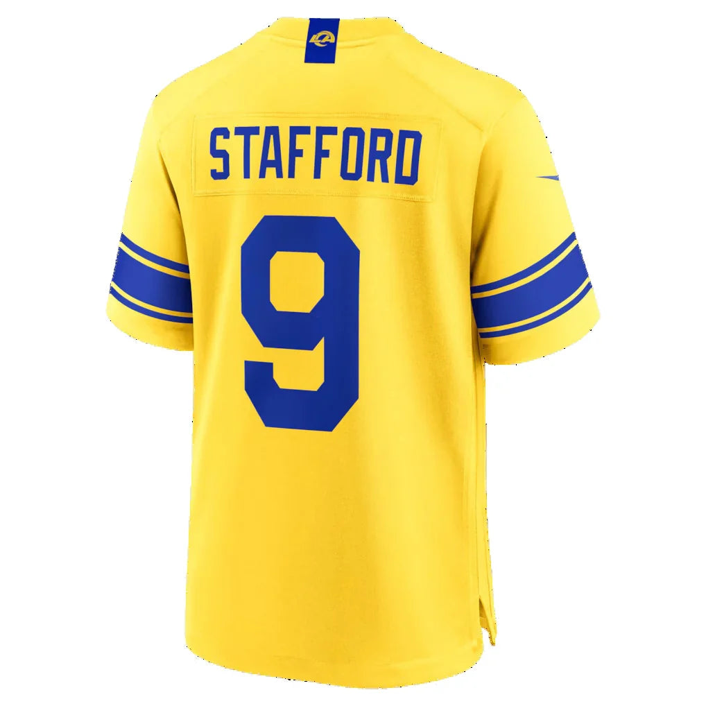 LA.Rams #9 Matthew Stafford  Classic Sol Game Stitched Jerseys