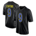 Seanshop LA.Rams #9 Matthew Stafford Player Black Fashion Limited Home Game Stitched Jerseys