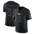 Seanshop LA.Rams #9 Matthew Stafford Player Black Limited Reflective Home Game Stitched Jerseys