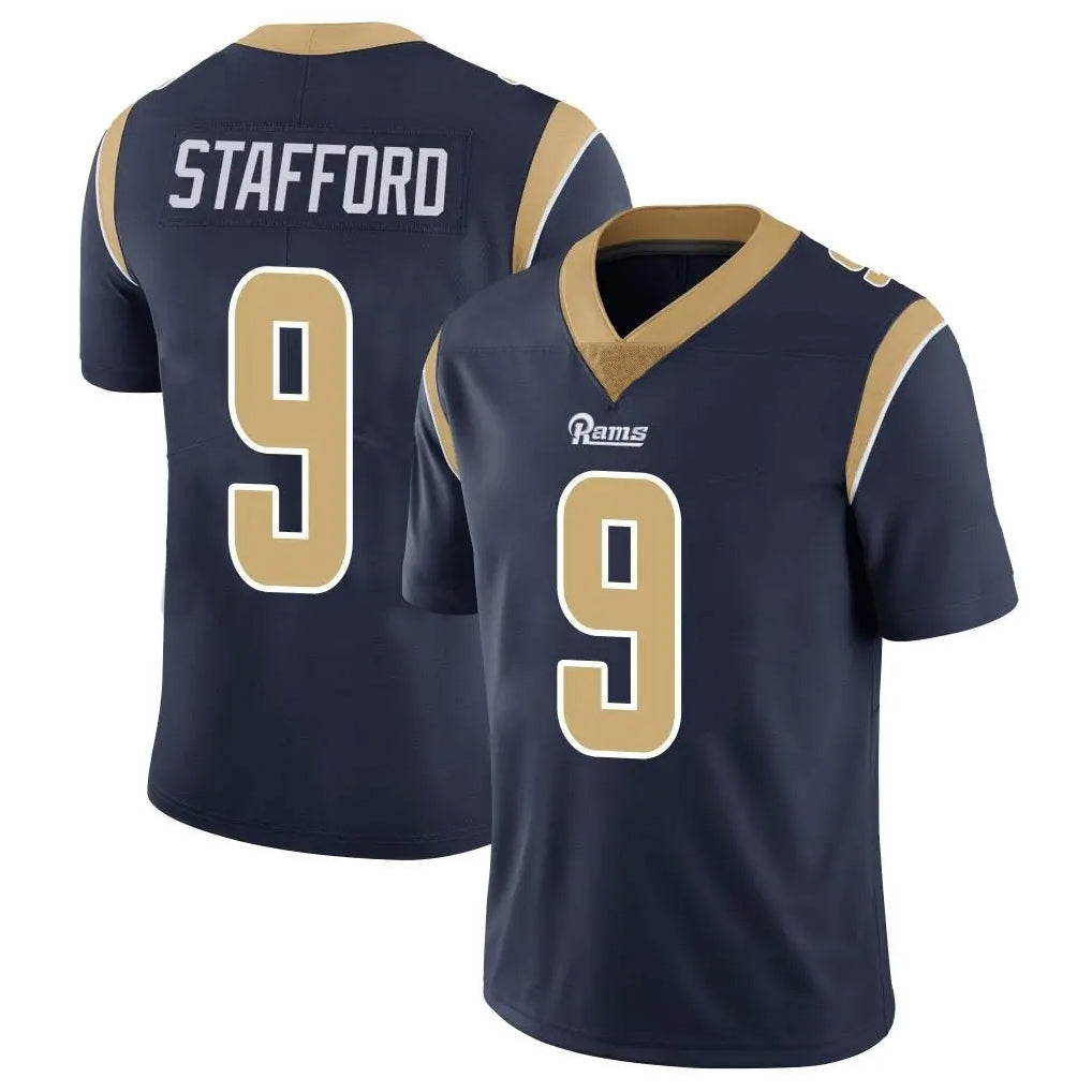 Seanshop LA.Rams #9 Matthew Stafford Player Navy Limited Vapor Untouchable Home Game Stitched Jerseys