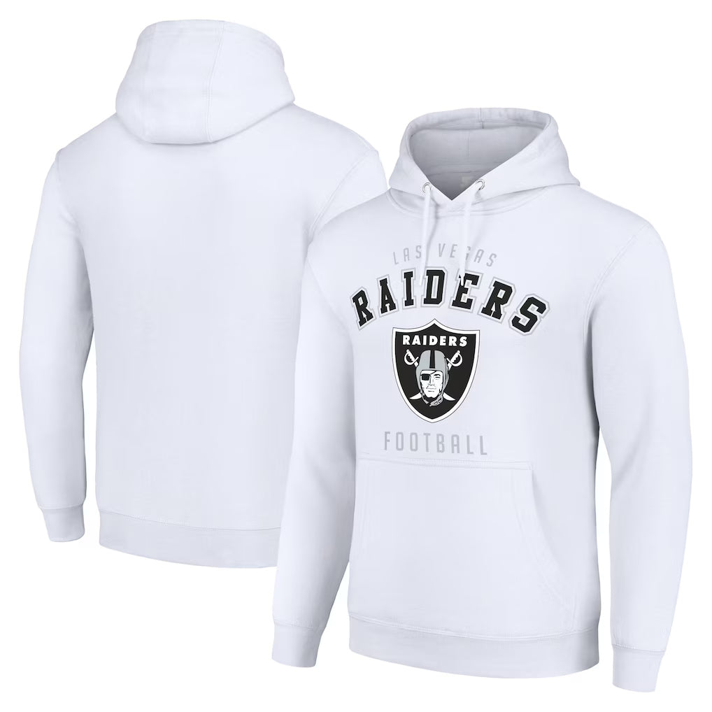 Seanshop LV.Raiders White LOGO Pullover Hoodies Home Game Blank Player Stitched Jerseys