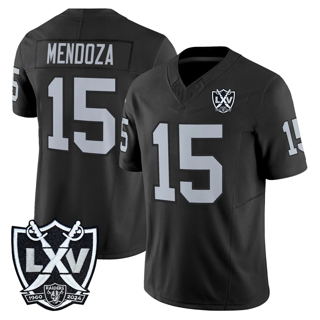 Seanshop LV.Raiders #15 Fernando Mendoza Player Black 2026 Vapor Limited Home Game Stitched Jerseys