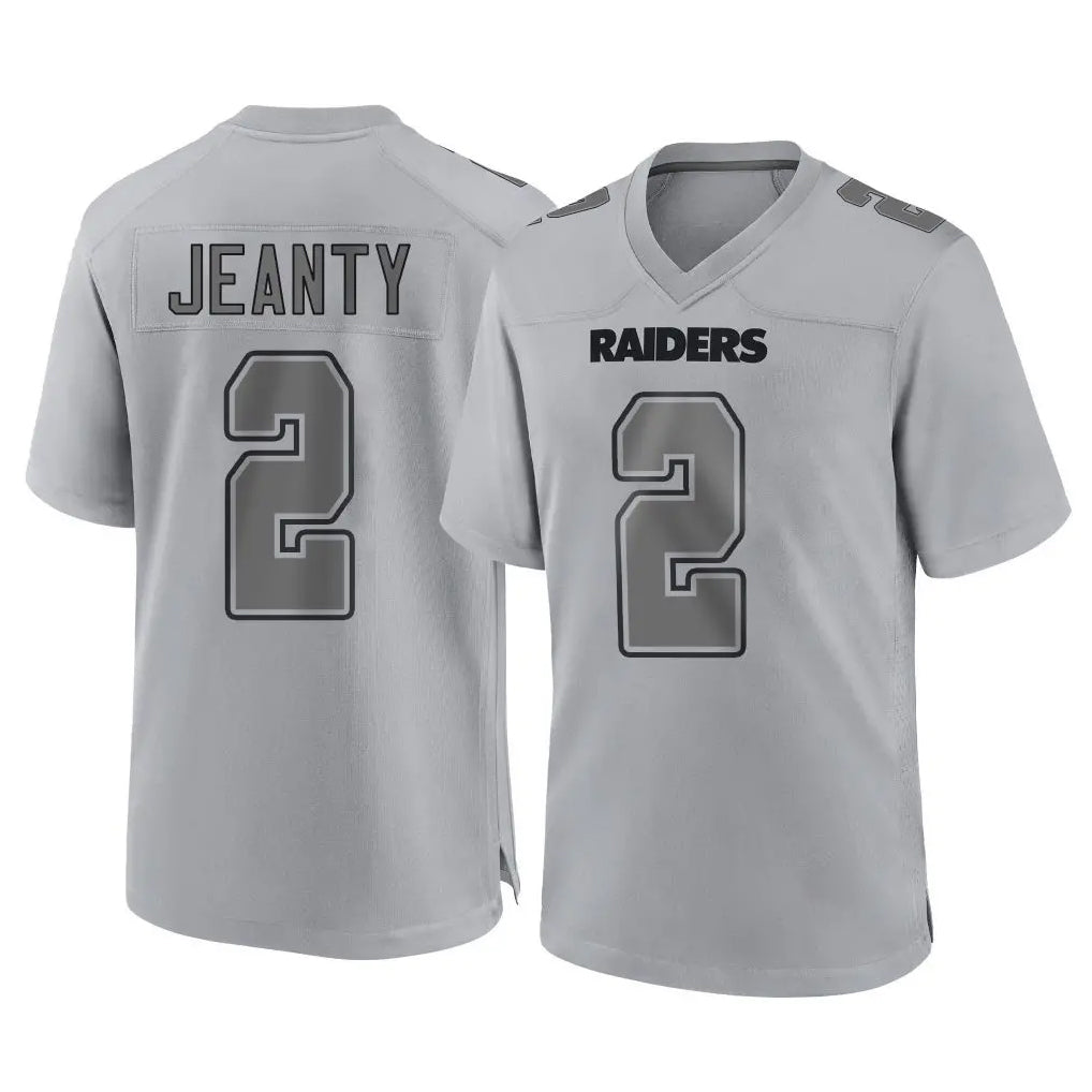 Seanshop LV.Raiders #2 Ashton Jeanty Player Gray Atmosphere Fashion Limited Game Stitched Jerseys