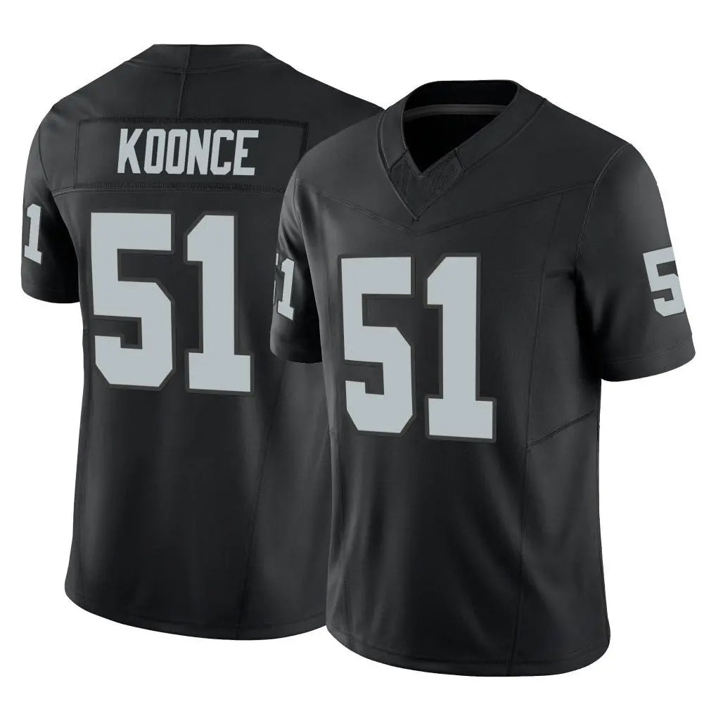 Seanshop LV.Raiders #51 Malcolm Koonce Player Black Limited Vapor F.U.S.E. Home Game Stitched Jerseys