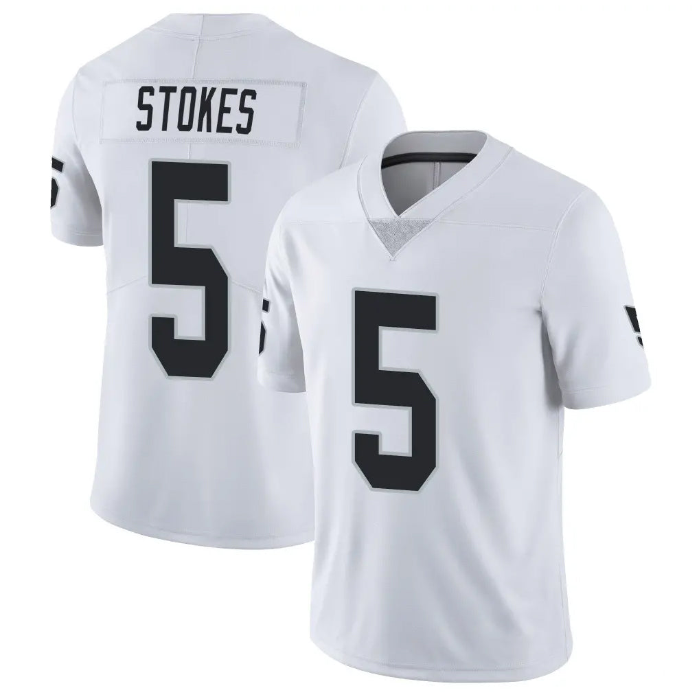 Seanshop LV.Raiders #5 Eric Stokes Player White Limited Vapor Untouchable Home Game Stitched Jerseys