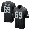 Seanshop LV.Raiders #69 Adam Butler Player Black Home Game Stitched Jerseys