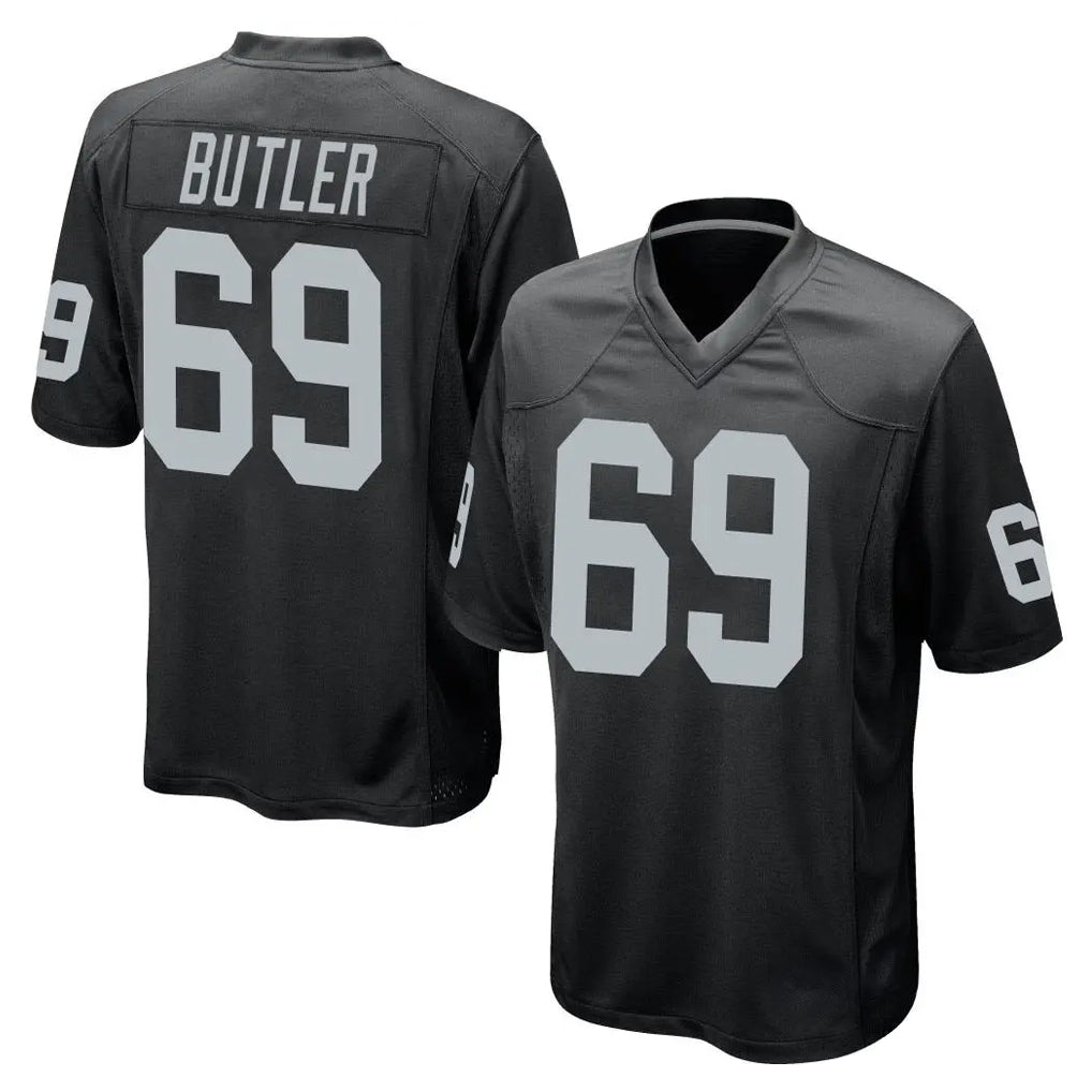 Seanshop LV.Raiders #69 Adam Butler Player Black Home Game Stitched Jerseys