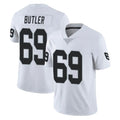 Seanshop LV.Raiders #69 Adam Butler Player White Limited Vapor Untouchable Home Game Stitched Jerseys