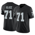Seanshop LV.Raiders #71 DJ Glaze Player Black Limited Vapor F.U.S.E. Home Game Stitched Jerseys