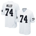 Seanshop LV.Raiders #74 Kolton Miller Player White Home Game Stitched Jerseys