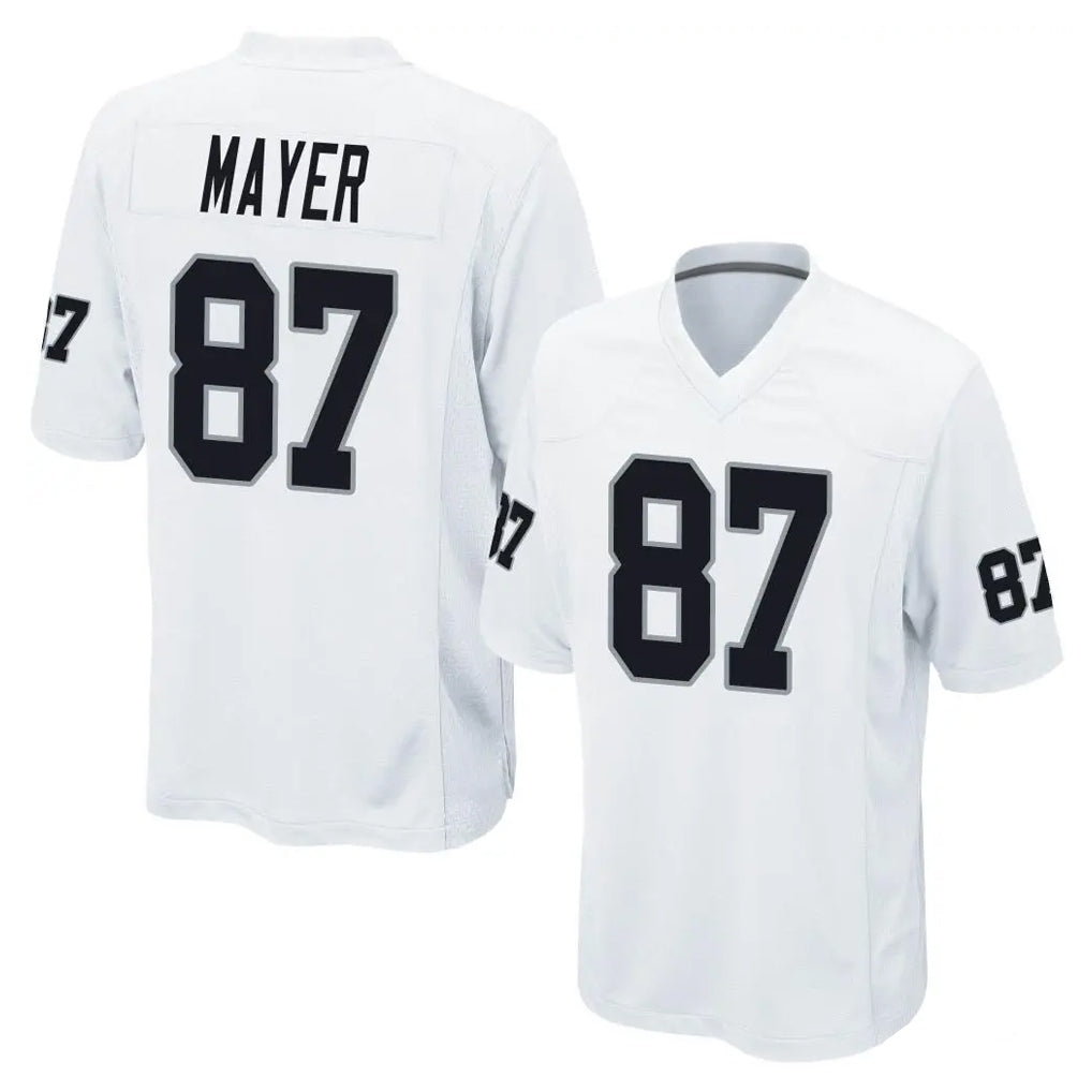 Seanshop LV.Raiders #87 Michael Mayer Player White Home Game Stitched Jerseys