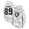 Seanshop LV.Raiders #89 Brock Bowers Player Arctic Camo Salute to Service Hoodies Limited Game Stitched Jerseys
