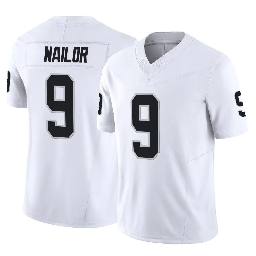Seanshop LV.Raiders #9 Jalen Nailor Player White Limited Vapor F.U.S.E. Home Game Stitched Jerseys