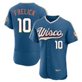 Seanshop M.Brewers #10 Sal Frelick Player Blue 2026 City Connect Home Limited Elite Stitched Jerseys