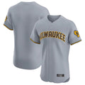 Seanshop M.Brewers Blank Player Gray Home Limited Elite Stitched Jerseys