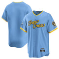 Seanshop M.Brewers Blank Player Light Blue City Connect Home Game Stitched Jerseys