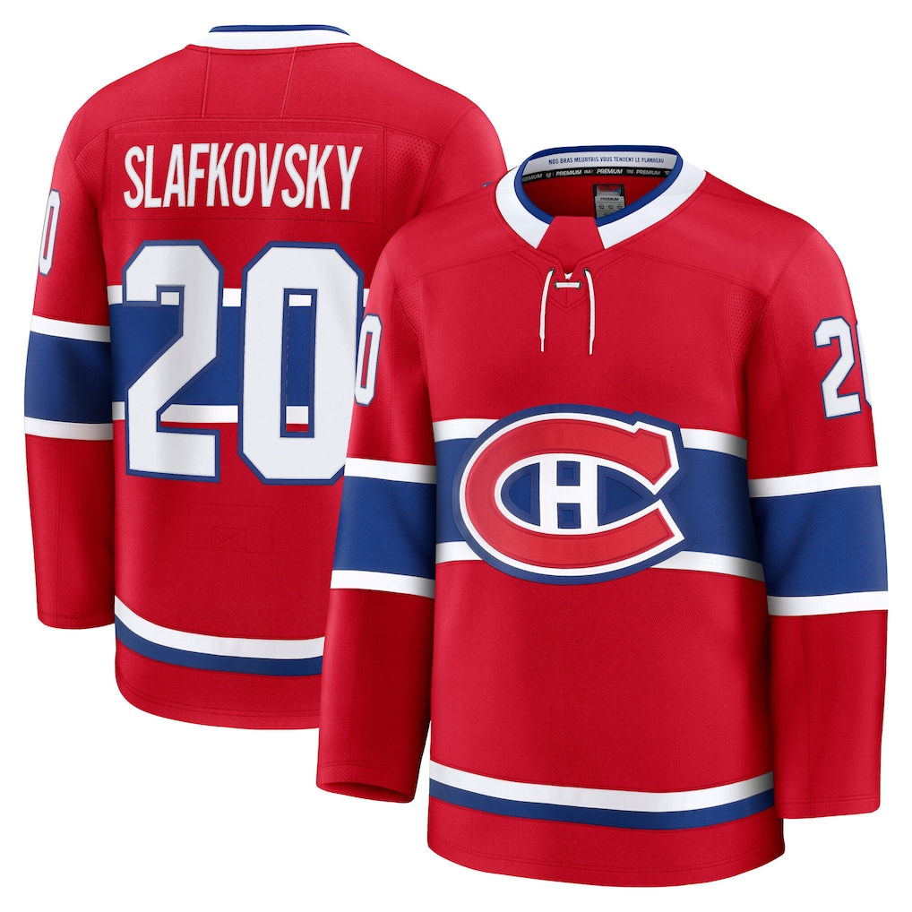 Seanshop M.Canadiens 20# Juraj Slafkovsky Red Premium Jerseys