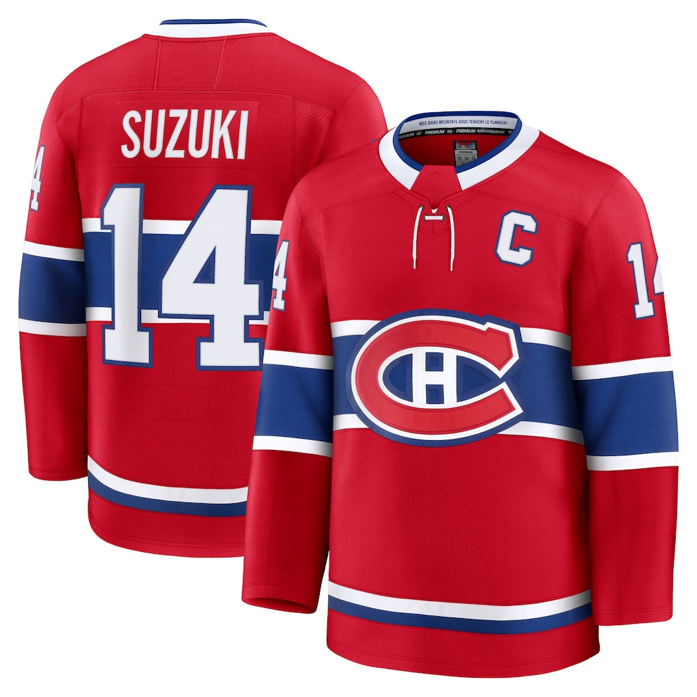 Seanshop M.Canadiens #14 Nick Suzuki Red Home Premium Jerseys