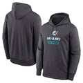 Seanshop M.Dolphins Anthracite Pullover Hoodies Limited Blank Player Stitched Jerseys
