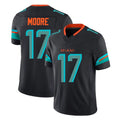 Seanshop M.Dolphins #17 Trey Moore Player Black Limited Pitch Rivalries Collection Home Game Stitched Jerseys