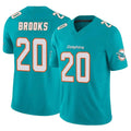 Seanshop M.Dolphins #20 Jordyn Brooks Player Aqua Limited Vapor F.U.S.E. Home Game Stitched Jerseys