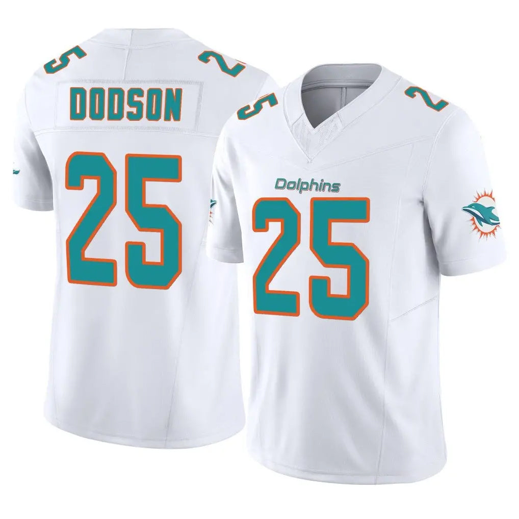 Seanshop M.Dolphins #25 Tyrel Dodson Player White Limited Vapor F.U.S.E. Home Game Stitched Jerseys