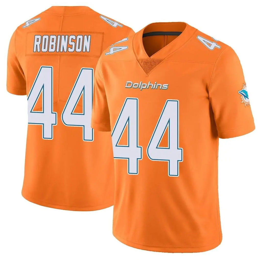 Seanshop M.Dolphins #44 Chop Robinson Player Orange Limited Home Game Stitched Jerseys