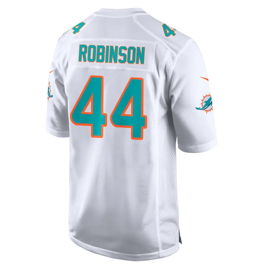 Seanshop M.Dolphins #44 Chop Robinson Player White Game Home Stitched Jerseys
