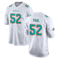 Seanshop M.Dolphins #52 Patrick Paul Player White Limited Home Game Stitched Jerseys