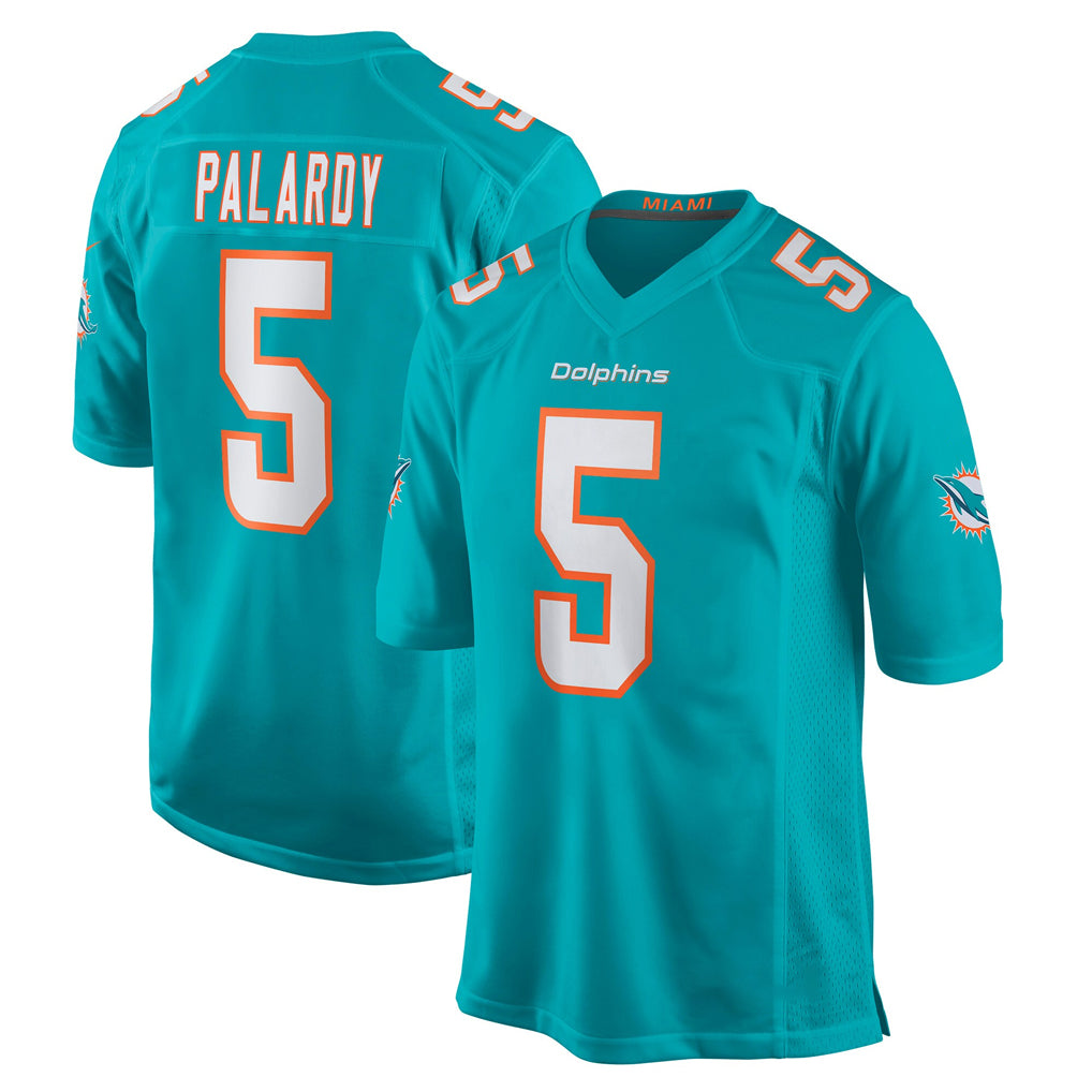 Seanshop M.Dolphins #5 Jaylen Wright Player Aqua Home Game Stitched Jerseys