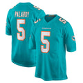 Seanshop M.Dolphins #5 Jaylen Wright Player Aqua Home Game Stitched Jerseys