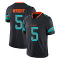 Seanshop M.Dolphins #5 Jaylen Wright Player Black Limited Pitch Rivalries Collection Home Game Stitched Jerseys