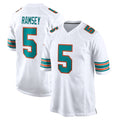 Seanshop M.Dolphins #5 Jaylen Wright Player White Limited Home Game Stitched Jerseys
