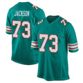 Seanshop M.Dolphins #73 Austin Jackson Player Aqua Alternate Home Game Stitched Jerseys