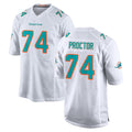 Seanshop M.Dolphins #74 Kadyn Proctor Player White Limited Home Game Stitched Jerseys