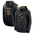 Seanshop M.Dolphins #8 JuJu Brents Player Black Salute to Service Hoodies Limited Game Stitched Jerseys