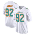 Seanshop M.Dolphins #92 Zach Sieler Player White Fashion Home Game Stitched Jerseys