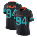 Seanshop M.Dolphins #94 Jordan Phillips Player Black Limited Pitch Rivalries Collection Home Game Stitched Jerseys