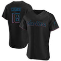 Seanshop M.Marlins #18 Griffin Conine Player Black Home Limited Elite Stitched Jerseys