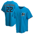 Seanshop M.Marlins #22 Sandy Alcantara Player Blue Home Game Stitched Jerseys