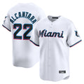 Seanshop M.Marlins #22 Sandy Alcantara Player White Home Limited Stitched Jerseys