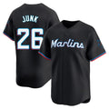 Seanshop M.Marlins #26 Janson Junk Player Black Home Limited Stitched Jerseys