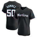 Seanshop M.Marlins #50 Agustin Ramirez Player Black Vapor Home Limited Elite Stitched Jerseys
