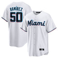 Seanshop M.Marlins #50 Agustin Ramirez Player White  Home Game Stitched Jerseys