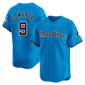 Seanshop M.Marlins #9 Xavier Edwards Player Blue Home Limited Stitched Jerseys