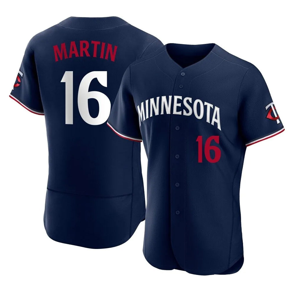 Seanshop M.Twins #16 Austin Martin Player Navy Replica Home Limited Elite Stitched Jerseys